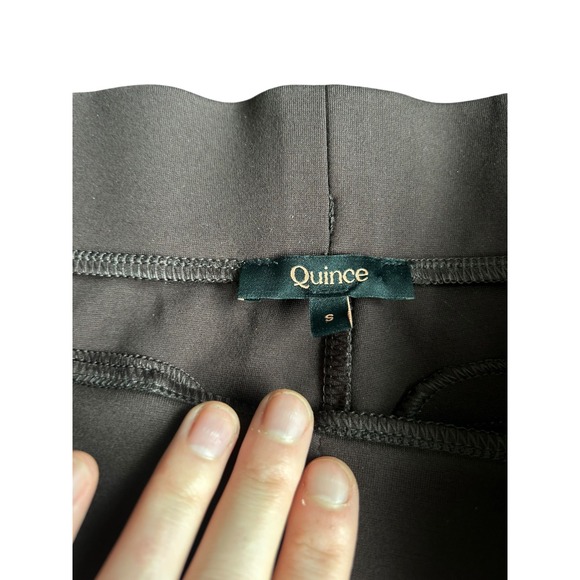 Quince Ultra-Stretch Ponte Wide Leg Pants Espresso Brown High Rise Small - Picture 5 of 8